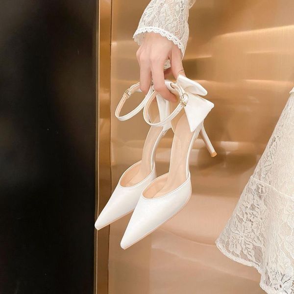 dress shoes pointed stiletto heel women's high heels 2021 shallow mouth satin buckle bow hollowed sandals, Black
dress shoes pointed stiletto heel women's high heels 2021 shallow mouth satin buckle bow hollowed sandals, Black