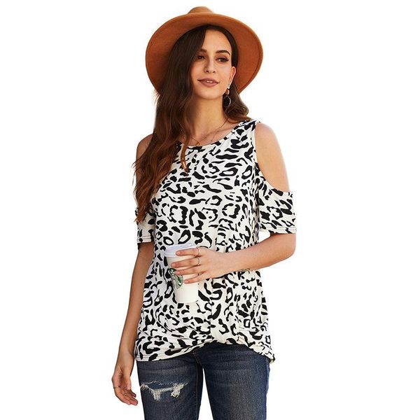 women's t-shirt shiying leopard print short fund t shirt woman 2021 round neck loose urban leisure off the cuff jacket women, White
women's t-shirt shiying leopard print short fund t shirt woman 2021 round neck loose urban leisure off the cuff jacket women, White