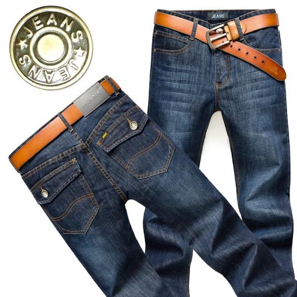 jeans long loose straight leg business casual stretch men's pants spring and fall style, Blue
jeans long loose straight leg business casual stretch men's pants spring and fall style, Blue