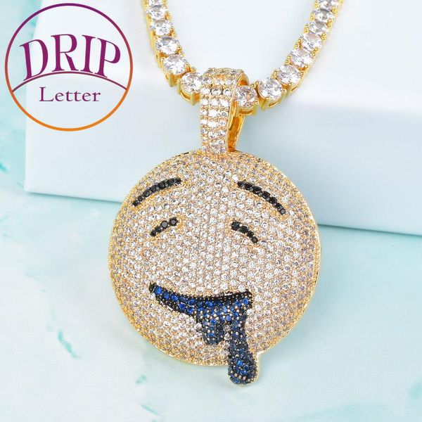 round drool face pendant 4mm tennis chain gold color cubic zircon men's hip hop necklace rock jewelry necklaces, Silver
round drool face pendant 4mm tennis chain gold color cubic zircon men's hip hop necklace rock jewelry necklaces, Silver