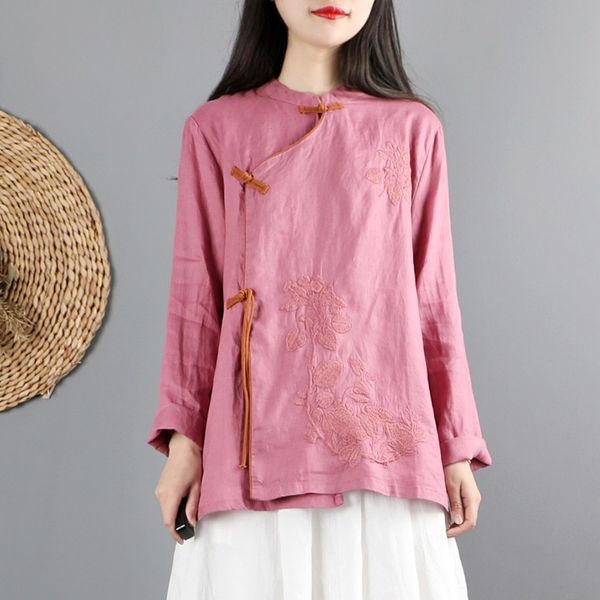 ladies chinese 2021 new blouse women spring retro oblique shirt qipao cheongsam tea chinese style clothing women 12400, Red
ladies chinese 2021 new blouse women spring retro oblique shirt qipao cheongsam tea chinese style clothing women 12400, Red