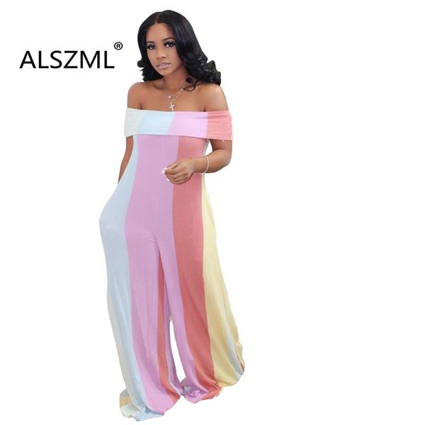 women's jumpsuits & rompers fashion slash neck romper women jumpsuit colorful summer beach overalls casual wide leg pant, Black;white
women's jumpsuits & rompers fashion slash neck romper women jumpsuit colorful summer beach overalls casual wide leg pant, Black;white