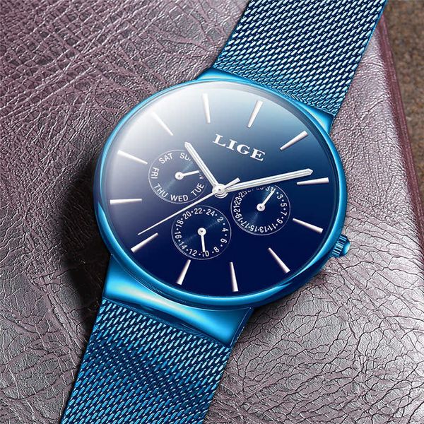 reloje lige men watch male mesh belt automatic date quartz watches men luxury brand waterproof sport clock relogio masculino 210527, Slivery;brown
reloje lige men watch male mesh belt automatic date quartz watches men luxury brand waterproof sport clock relogio masculino 210527, Slivery;brown