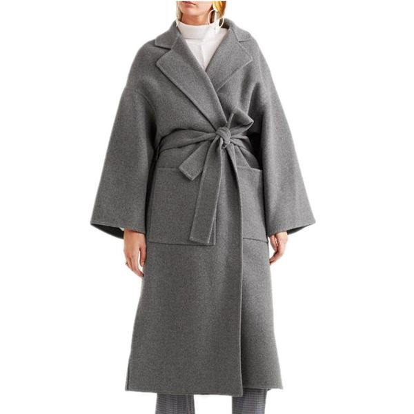 women's wool & blends 2021 autumn winter fashion size split cashmere coat women belted turn down collar woolen, Black
women's wool & blends 2021 autumn winter fashion size split cashmere coat women belted turn down collar woolen, Black