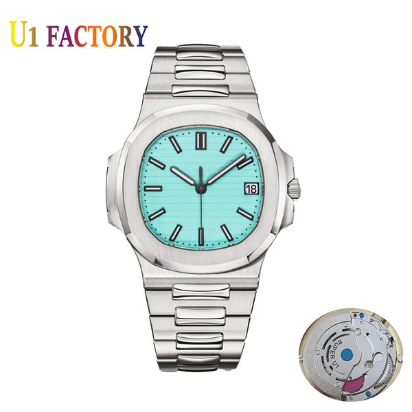 u1 factory orologio nautilus 5711 luxury brand watches 40mm movement transparent mechanical baby blue 170th anniversary automatic mens watch, Slivery;brown
u1 factory orologio nautilus 5711 luxury brand watches 40mm movement transparent mechanical baby blue 170th anniversary automatic mens watch, Slivery;brown