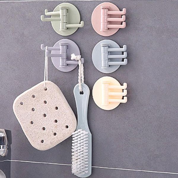 hooks & rails 1/3pcs rotatable seamless adhesive hook strong bearing stick kitchen wall hanger bathroom supplies
hooks & rails 1/3pcs rotatable seamless adhesive hook strong bearing stick kitchen wall hanger bathroom supplies