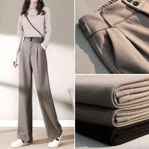 women's pants & capris woolen wide-leg pants straight trousers winter thick women's autumn and winter korean style high waist drap, Black;white
women's pants & capris woolen wide-leg pants straight trousers winter thick women's autumn and winter korean style high waist drap, Black;white