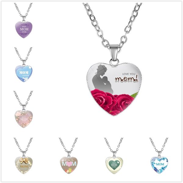 fashion mom pattern heart glass pendant necklace women silver plated charm lovely gifts party home decor
fashion mom pattern heart glass pendant necklace women silver plated charm lovely gifts party home decor