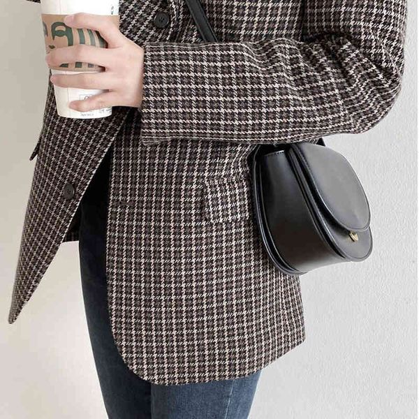 women's suits & blazers irmã fara outono inverno jaqueta blazer de lã casaco feminino único breasted xadrez feminina primavera sol, White;black
women's suits & blazers irmã fara outono inverno jaqueta blazer de lã casaco feminino único breasted xadrez feminina primavera sol, White;black