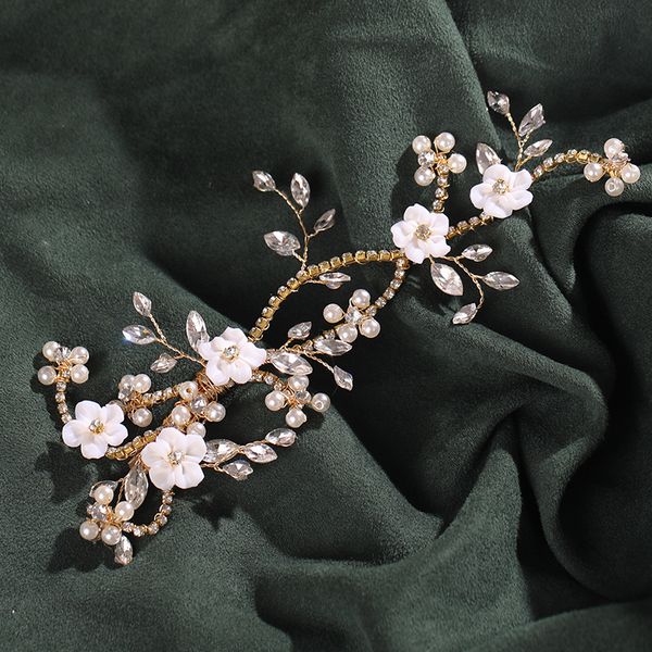 fashion headband wedding hair accessories ladies rhinestone rearl flower both ends hairband handmade bride prom headwear jewelrydio chan con, Golden;white
fashion headband wedding hair accessories ladies rhinestone rearl flower both ends hairband handmade bride prom headwear jewelrydio chan con, Golden;white