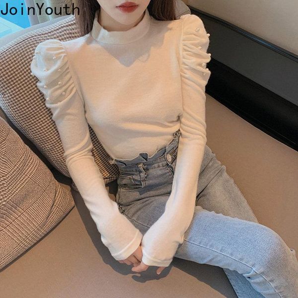 women's sweaters joinyouth double-sided german velvet round neck puff sleeve bottoming shirt women autumn winter warmth slim long-sleev, White;black
women's sweaters joinyouth double-sided german velvet round neck puff sleeve bottoming shirt women autumn winter warmth slim long-sleev, White;black
