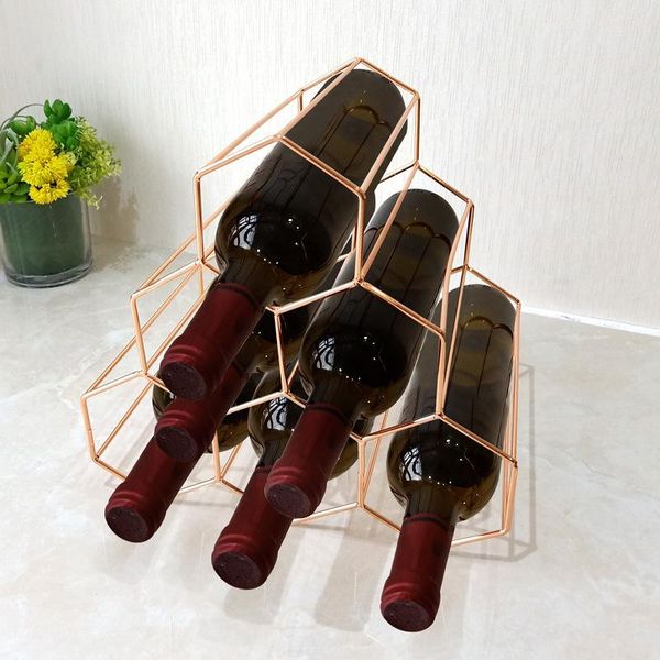 tablewine racks gold honeycomb countertype 6-hole space-saving red and white rack home living room decoration
tablewine racks gold honeycomb countertype 6-hole space-saving red and white rack home living room decoration