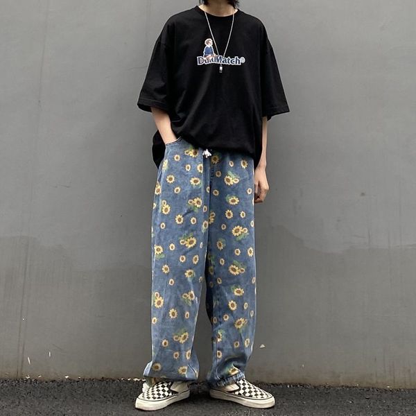 women's jeans daisy print fall ins harajuku bf loose straight wide leg pants all-match for women mity, Blue
women's jeans daisy print fall ins harajuku bf loose straight wide leg pants all-match for women mity, Blue