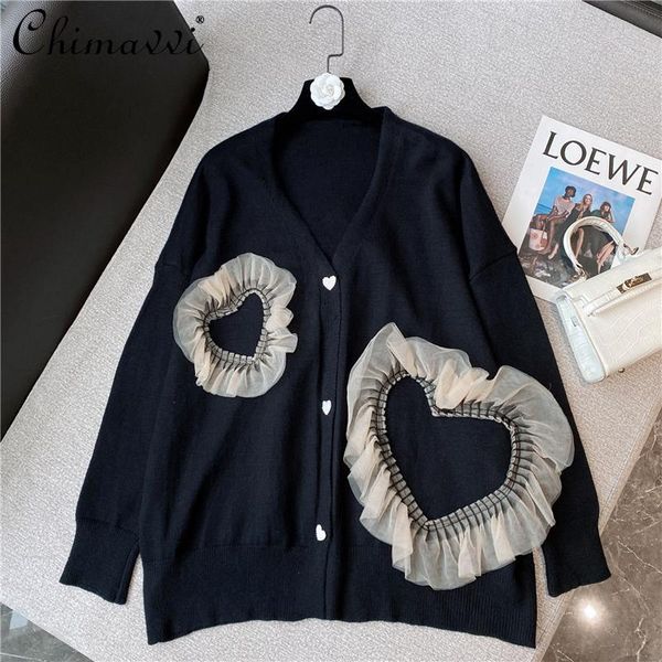 women's knits & tees 2021 autumn winter sweater fashion mesh lace v-neck slimming long-sleeved knitted cardigan simple and elegant all-, White
women's knits & tees 2021 autumn winter sweater fashion mesh lace v-neck slimming long-sleeved knitted cardigan simple and elegant all-, White