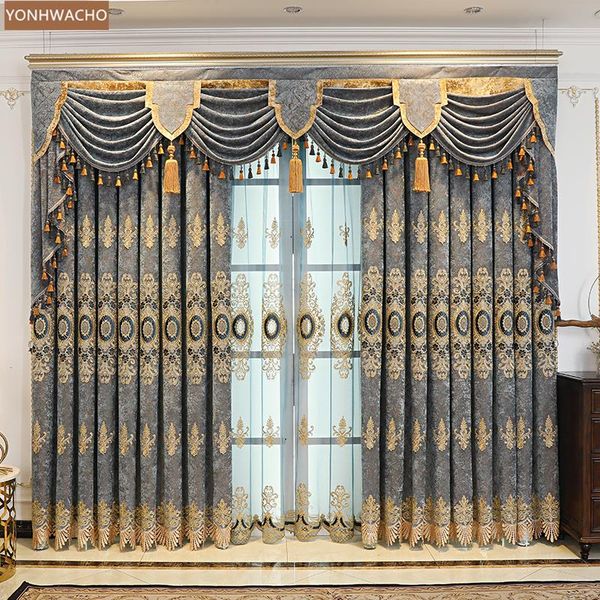 curtain & drapes custom curtains luxury american living room chenille shading villa blue cloth blackout valance tulle drape c871
curtain & drapes custom curtains luxury american living room chenille shading villa blue cloth blackout valance tulle drape c871