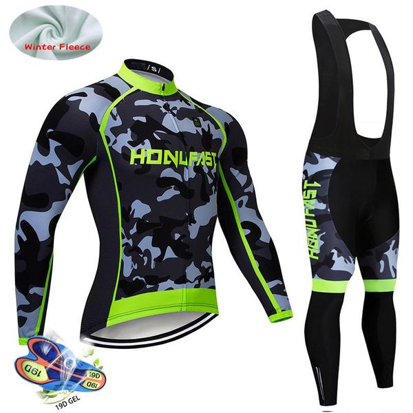 winter cycling clothing men's camouflage thermal fleece bicycling set outdoor mtb bike bib pants ropa ciclismo racing sets, Black;blue
winter cycling clothing men's camouflage thermal fleece bicycling set outdoor mtb bike bib pants ropa ciclismo racing sets, Black;blue