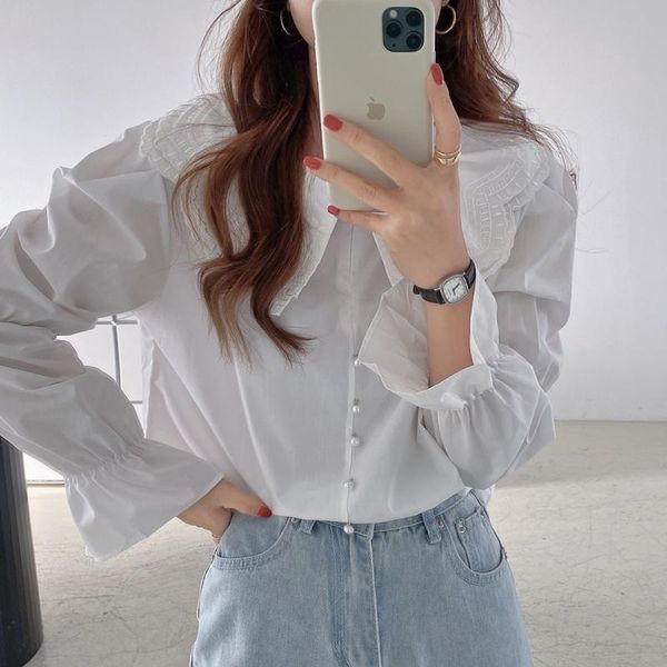 women's blouses & shirts alien kitty fashion vintage all match elegance 2021 retro sweet femme plus size gentle chic princess girls lo, White
women's blouses & shirts alien kitty fashion vintage all match elegance 2021 retro sweet femme plus size gentle chic princess girls lo, White