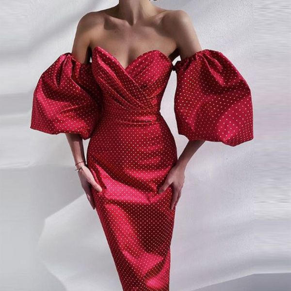 2021lantern sleeve party dress elegant polka dot print vintage bodycon dresses women strapless off shoulder long dress vestidos, Black;gray
2021lantern sleeve party dress elegant polka dot print vintage bodycon dresses women strapless off shoulder long dress vestidos, Black;gray