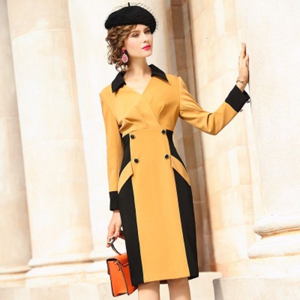 casual dresses fashion office lady long sleeves v-neck print autumn spring hepburn dress women's slim patchwork luxury skirt 2bxw, Black;gray
casual dresses fashion office lady long sleeves v-neck print autumn spring hepburn dress women's slim patchwork luxury skirt 2bxw, Black;gray