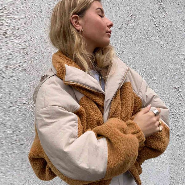 patchwork soft teddy faux furry coat winter women parka fashion zipper turtleneck long sleeve keep warm autumn jackets 210415, Black
patchwork soft teddy faux furry coat winter women parka fashion zipper turtleneck long sleeve keep warm autumn jackets 210415, Black