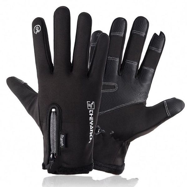 cycling gloves cold-proof touchscreen ski waterproof winter warm riding outdoor windproof anti slip sports, Black
cycling gloves cold-proof touchscreen ski waterproof winter warm riding outdoor windproof anti slip sports, Black