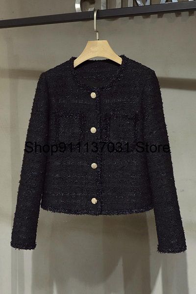 women's jackets 2021 spring women luxury fashion black tweed jacket coat ladies casual outerwear overcoat, Black;brown
women's jackets 2021 spring women luxury fashion black tweed jacket coat ladies casual outerwear overcoat, Black;brown