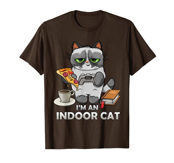 i'm an indoor cat funny reading coffee gaming cat person t-shirt, White;black
i'm an indoor cat funny reading coffee gaming cat person t-shirt, White;black