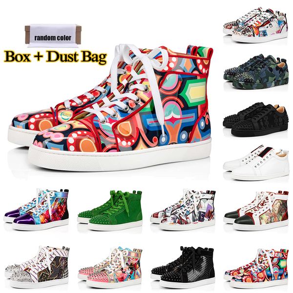red bottoms fashion luxury designer shoes men women canvas shoe spikes loafers suede leather flat mens trainers casual sneakers wedding part, Black
red bottoms fashion luxury designer shoes men women canvas shoe spikes loafers suede leather flat mens trainers casual sneakers wedding part, Black