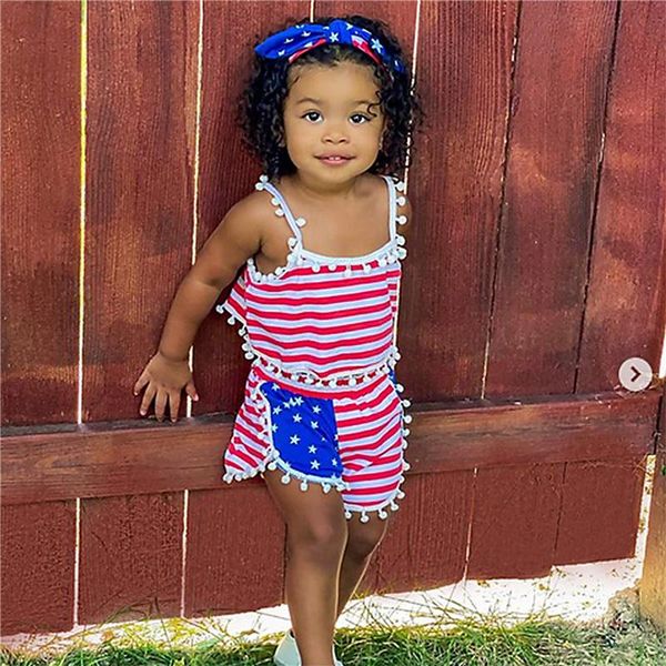 clothing sets 2021 girls fashion independence day clothes set, stripe star print sleeveless sling + short pants headband, White
clothing sets 2021 girls fashion independence day clothes set, stripe star print sleeveless sling + short pants headband, White