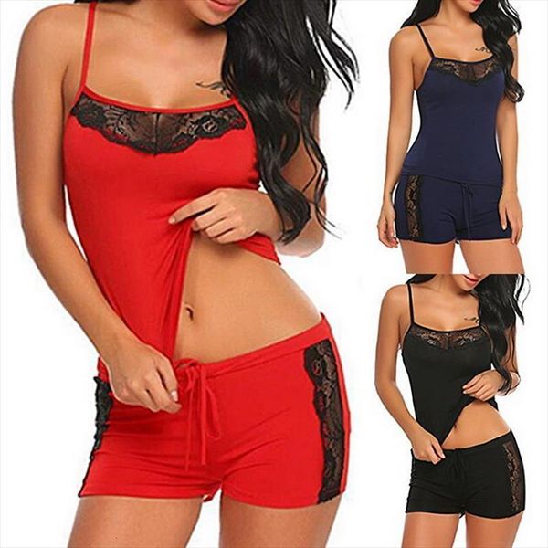 pajamas sets pijama shorts womens sleepwears lace solid black v neck lingerie cotton nightgown, Black;red
pajamas sets pijama shorts womens sleepwears lace solid black v neck lingerie cotton nightgown, Black;red