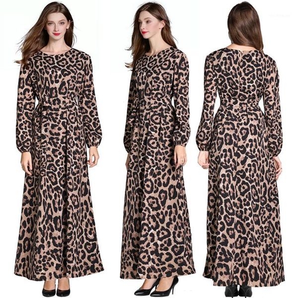 casual dresses women leopard print ankle length dress vintage long sleeve party ladies office elegant o-neck, Black;gray
casual dresses women leopard print ankle length dress vintage long sleeve party ladies office elegant o-neck, Black;gray