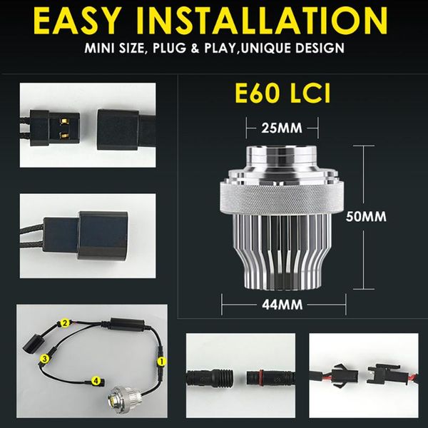 car headlights 80w 6000k 4800lm 2021 bulb cree led halo ring angel eye decoding for e60lci accessories styling lamp
car headlights 80w 6000k 4800lm 2021 bulb cree led halo ring angel eye decoding for e60lci accessories styling lamp