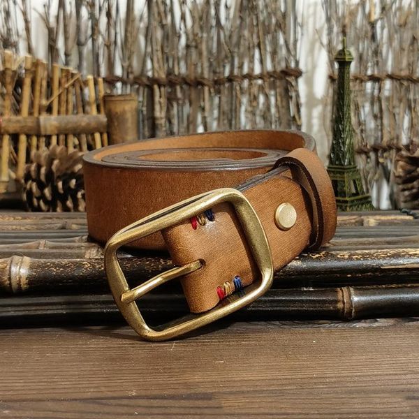 belts men's belt for men100% cowhide retro vintage non-interlayer natural leather copper buckle jeans designer, Black;brown
belts men's belt for men100% cowhide retro vintage non-interlayer natural leather copper buckle jeans designer, Black;brown