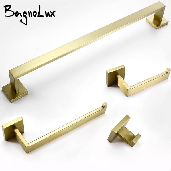 bagnolux brushed golden stainless steel toilet paper holder towel rod clothes hook bathroom hardware accessories set 4-piece bath accessory
bagnolux brushed golden stainless steel toilet paper holder towel rod clothes hook bathroom hardware accessories set 4-piece bath accessory