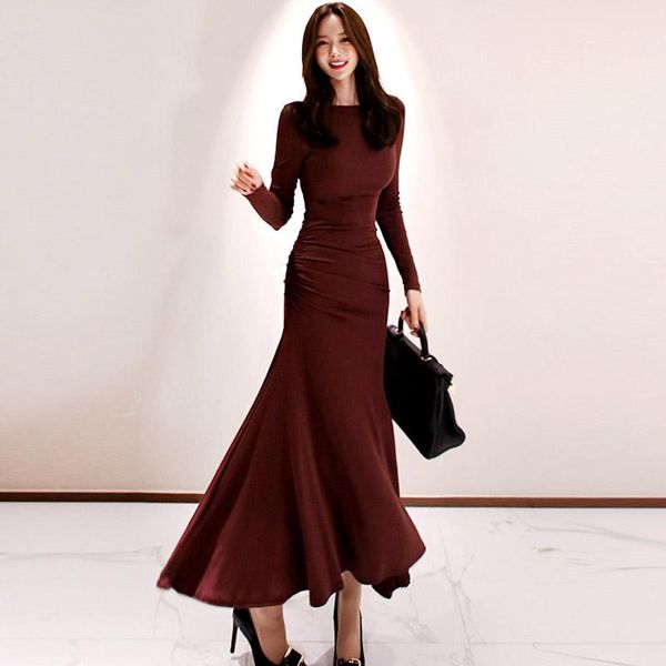 casual dresses evening party bottoming swing dress women 2021 autumn winter solid color long knitted stretch slim vestidos, Black;gray
casual dresses evening party bottoming swing dress women 2021 autumn winter solid color long knitted stretch slim vestidos, Black;gray