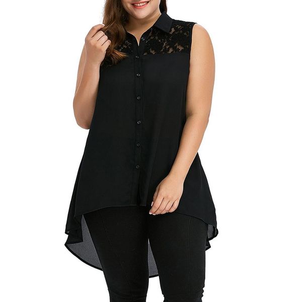 women blouses shirt fashion plus size lace low s asymmetric sleeveless shirts womens and blusas mujer de moda, White
women blouses shirt fashion plus size lace low s asymmetric sleeveless shirts womens and blusas mujer de moda, White