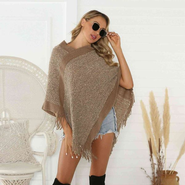 fashion sweater fine woolen 2021 autumn trend pullover v-neck cape tassel loose irregular women's t-shirt, White;black
fashion sweater fine woolen 2021 autumn trend pullover v-neck cape tassel loose irregular women's t-shirt, White;black