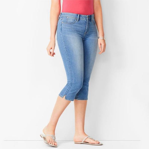 women's pants & capris 40# jean split capri for women zipper hight waisted trousers denim stretch slim calf length, Black;white
women's pants & capris 40# jean split capri for women zipper hight waisted trousers denim stretch slim calf length, Black;white