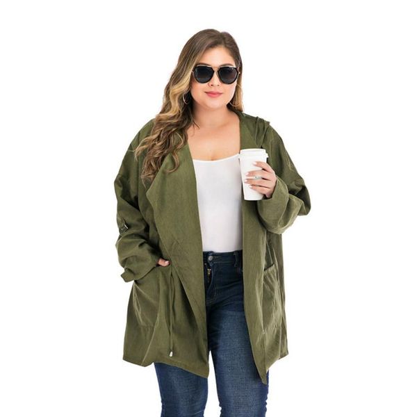women's trench coats vogue nice autumn casual coat oversize female hooded adjustable belt solid color loose windbreaker, Tan;black
women's trench coats vogue nice autumn casual coat oversize female hooded adjustable belt solid color loose windbreaker, Tan;black
