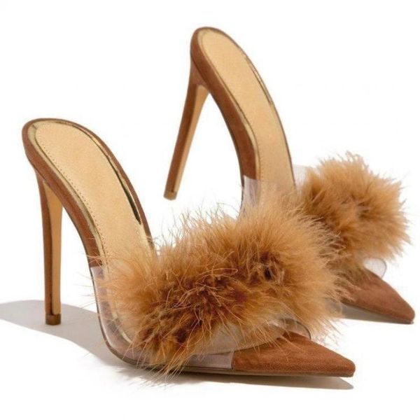 summer shoes woman thin high heels fur slippers peep toe mules pumps slides zapatillas mujer casa sapatos femininos 35-43, Black
summer shoes woman thin high heels fur slippers peep toe mules pumps slides zapatillas mujer casa sapatos femininos 35-43, Black