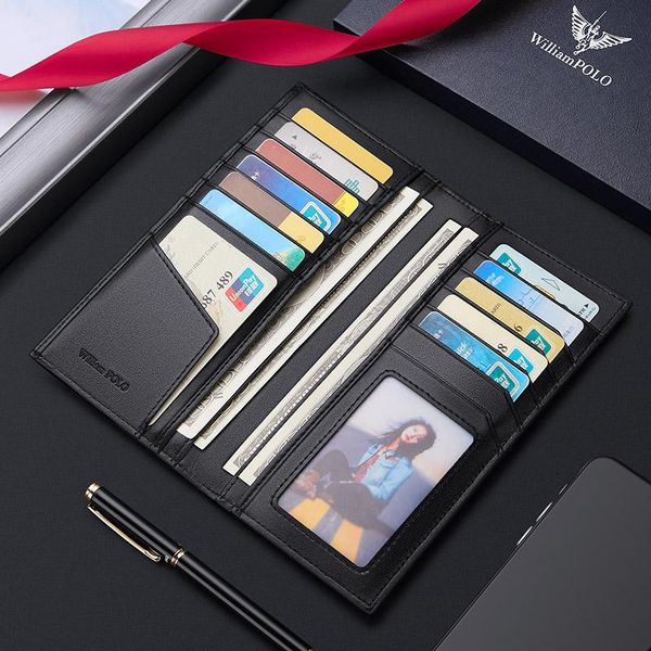 card holders lightweight thin leather high grade holder long fashion men's wallet multi function driver's license cover rfid, Brown;gray
card holders lightweight thin leather high grade holder long fashion men's wallet multi function driver's license cover rfid, Brown;gray