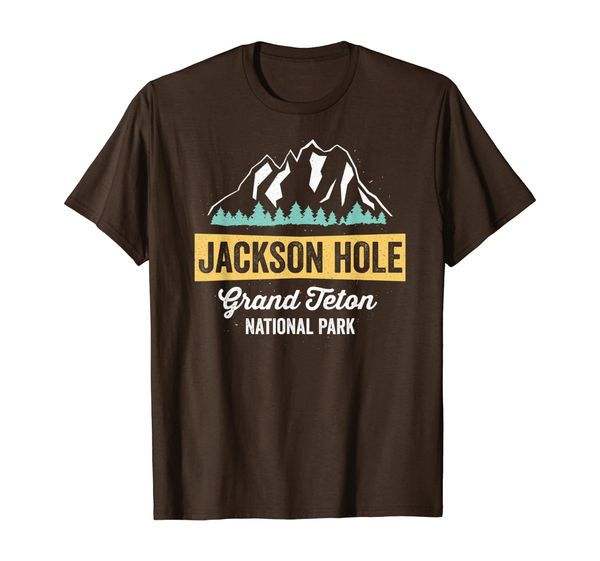 jackson hole grand teton national park t-shirt wyoming t-shirt, White;black