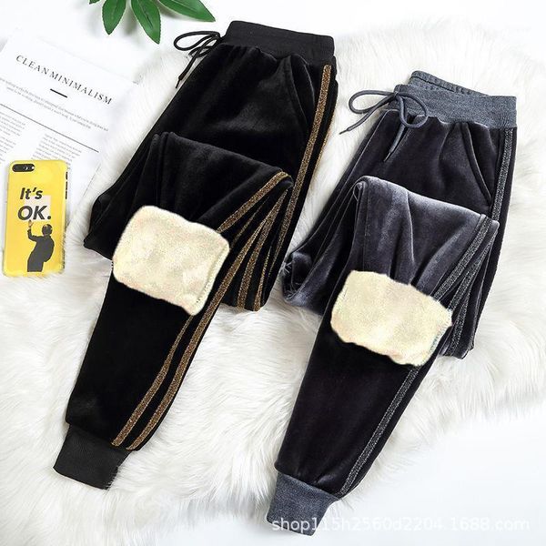 elastic high waist drawstring harem pants women striped velvet pocket cashmere sweatpants joggers women's sports & capris, Black;white
elastic high waist drawstring harem pants women striped velvet pocket cashmere sweatpants joggers women's sports & capris, Black;white