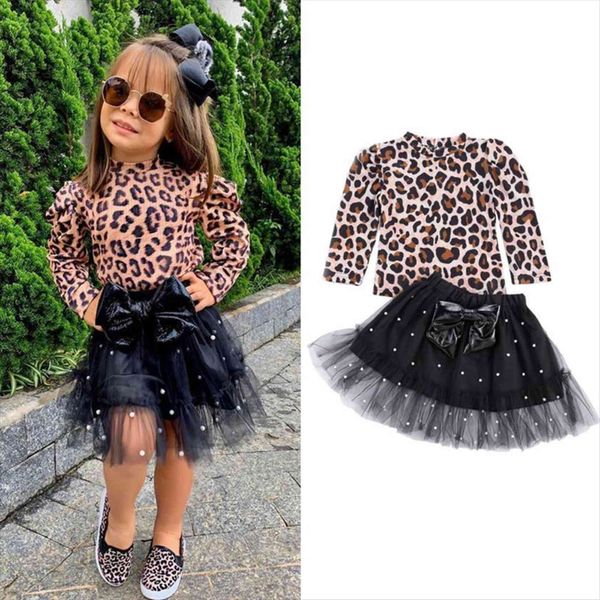 autumn fashion kids girls leopard clothes sets 2pcs long sleeve pullover t shirts pearl lace bow tutu skirts, White
autumn fashion kids girls leopard clothes sets 2pcs long sleeve pullover t shirts pearl lace bow tutu skirts, White