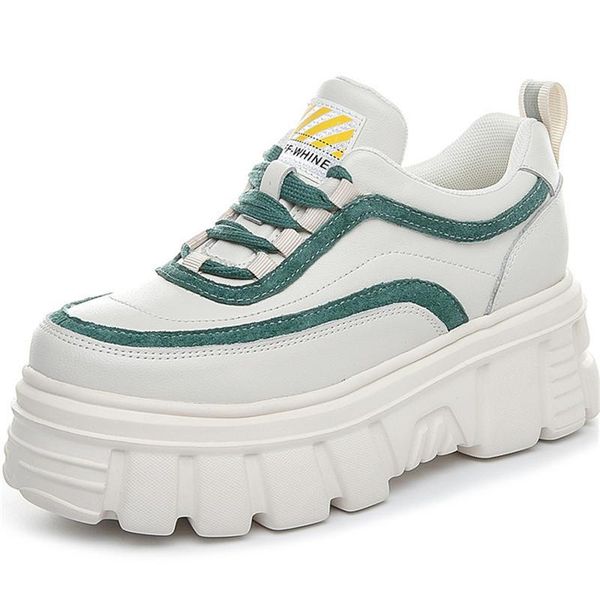 dress shoes spring genuine leather casual women platform fashion round head stitching design single 2021 white lace sneakers, Black
dress shoes spring genuine leather casual women platform fashion round head stitching design single 2021 white lace sneakers, Black