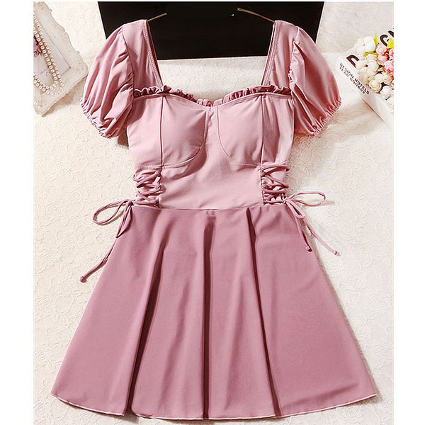 swimwear 2021 cover belly show thin lovely bandage conservative student one-piece skirt flat angle spring swimsuit girl, White;black
swimwear 2021 cover belly show thin lovely bandage conservative student one-piece skirt flat angle spring swimsuit girl, White;black