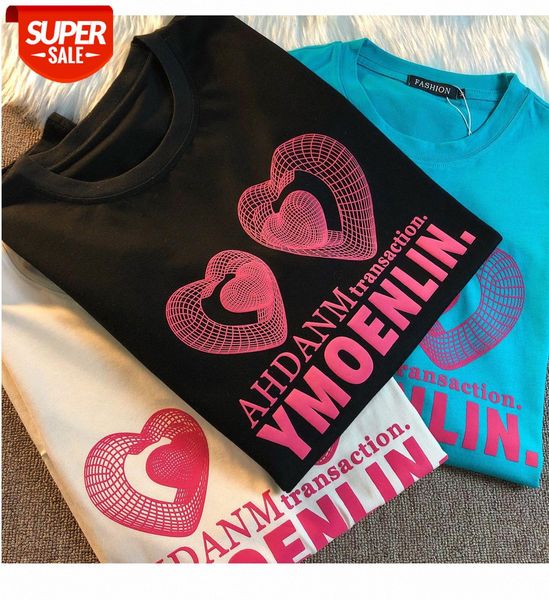 tide brand love printing short-sleeved t-shirt for men and women new loose harajuku style couple half-sleeved #hi3h, White
tide brand love printing short-sleeved t-shirt for men and women new loose harajuku style couple half-sleeved #hi3h, White