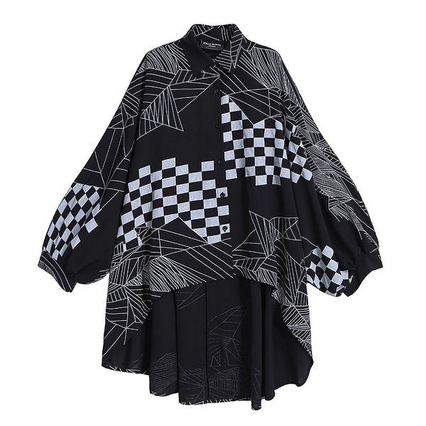 jacket Vintage oversize chess shredded tops long casual sleeve loose ladies shirts attacked drop, Black;brown
jacket Vintage oversize chess shredded tops long casual sleeve loose ladies shirts attacked drop, Black;brown