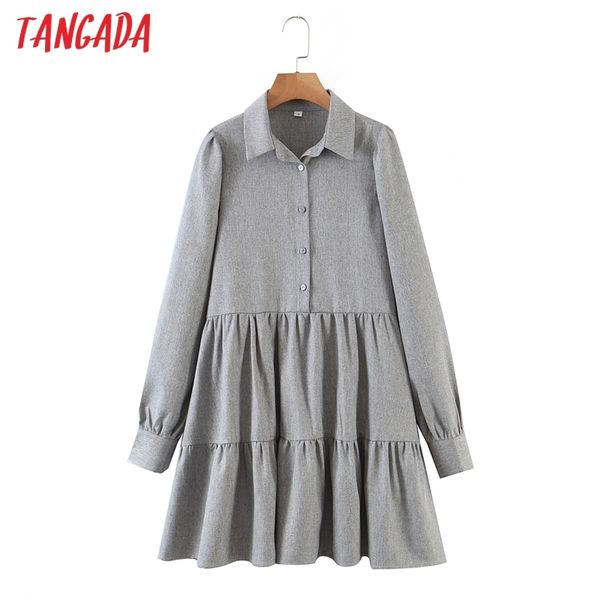 fashion women solid pleated shirt turn down collar arrival long sleeve ladies mini dress vestidos qw69 210416, Black;gray
fashion women solid pleated shirt turn down collar arrival long sleeve ladies mini dress vestidos qw69 210416, Black;gray