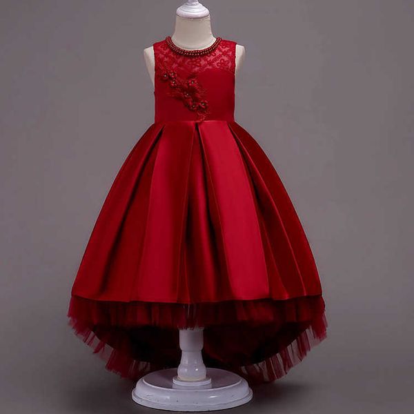 new children's princess middle-aged children's lace wedding dress tail style fluffy dress vest dress, Red;yellow
new children's princess middle-aged children's lace wedding dress tail style fluffy dress vest dress, Red;yellow